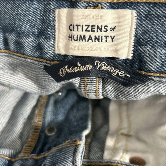 Citizens of Humanity Sabine High Rise Vintage Distressed Ripped Jeans Size 27 - Picture 7 of 9